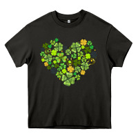 Asphalt heart shaped clover Heavy Core Tee - AdoDesignShop