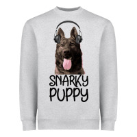 Heather Grey Snarky Puppy Heavyweight Sweatshirt - Bettercallsaul