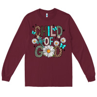 Burgundy child of god Long Sleeve Tee - Artiststas