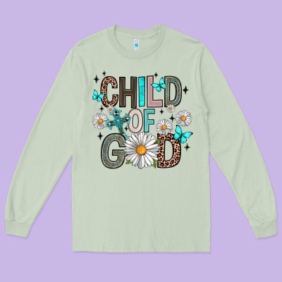 Child Of God Long Sleeve Tee Designed By Artiststas
