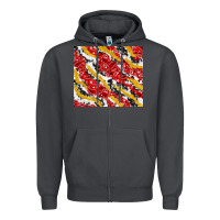 Smoke bandana and cowhide pattern Zipper Hoodie - TumblerDesignByShophia