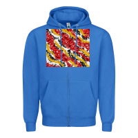 True Royal bandana and cowhide pattern Zipper Hoodie - TumblerDesignByShophia