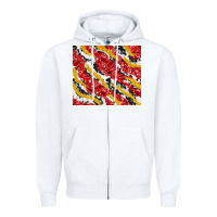 White bandana and cowhide pattern Zipper Hoodie - TumblerDesignByShophia