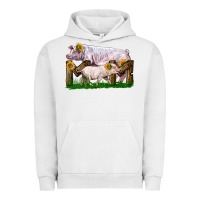 Pigment Lunar Rock Mom With White Chester Pig And Baby Pig Urban Hoodie - LillyAllenDesigns