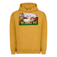 Pigment Peanut Butter Mom With White Chester Pig And Baby Pig Urban Hoodie - LillyAllenDesigns