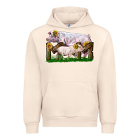 Sandshell Mom With White Chester Pig And Baby Pig Urban Hoodie - LillyAllenDesigns