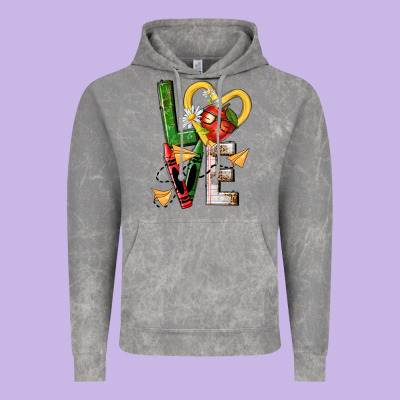 Teacher Love Nca Vintage Hoodie Designed By Nancycooperartshop