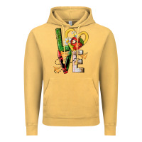 Vintage Mustard teacher love nca Vintage Hoodie - NancyCooperArtShop