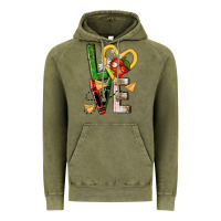Vintage Olive teacher love nca Vintage Hoodie - NancyCooperArtShop