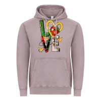 Vintage Zinc teacher love nca Vintage Hoodie - NancyCooperArtShop