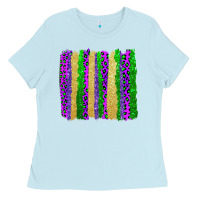 Baby Blue mardi gras brushstrokes Ladies Tee - AdoDesignShop