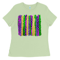 Matcha mardi gras brushstrokes Ladies Tee - AdoDesignShop