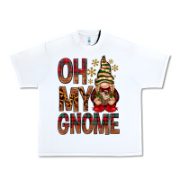White Oh my gnome Urban Heavy Tee - NancyCooperArtShop