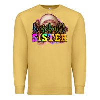 Antique Gold baseball sister Premium Sweatshirt - OliviaCreatesArt