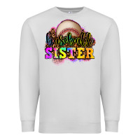 Dove Grey baseball sister Premium Sweatshirt - OliviaCreatesArt