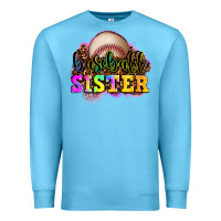 Ocean Blue baseball sister Premium Sweatshirt - OliviaCreatesArt