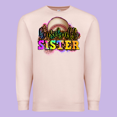 Baseball Sister Premium Sweatshirt Designed By Oliviacreatesart