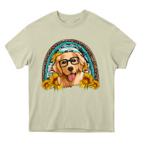 Mossy golden retriever rainbow Heavy Core Tee - Artiststas