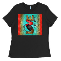 Black for the love of the game ice hockey Ladies Tee - Jasminsmagicworld