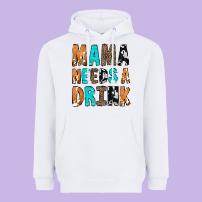 Mama Needs A Drink Heavyweight Hoodie Designed By Cowcowdesign