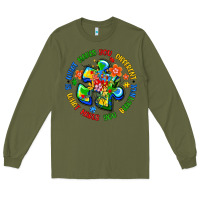 Army Green what makes you different is what makes you beautif Long Sleeve Tee - Artiststas