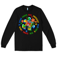 Black what makes you different is what makes you beautif Long Sleeve Tee - Artiststas