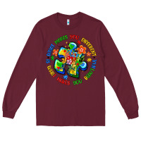 Burgundy what makes you different is what makes you beautif Long Sleeve Tee - Artiststas