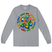 Heather Grey what makes you different is what makes you beautif Long Sleeve Tee - Artiststas