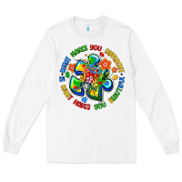 White what makes you different is what makes you beautif Long Sleeve Tee - Artiststas
