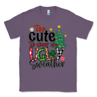 Lavender too cute to wear ugly  christmas Classic Tee - MaliasSmallBusiness