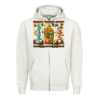 Oatmeal Heather autumn vibes Zipper Hoodie - TumblerDesignByShophia