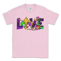 Bubblegum Pink mardi gras love Classic Tee - JahusDesignShop