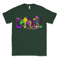 Sports Green mardi gras love Classic Tee - JahusDesignShop