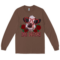 Chestnut be mine valentine's day calf Long Sleeve Tee - RanaPortraitStore