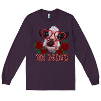 Plum be mine valentine's day calf Long Sleeve Tee - RanaPortraitStore