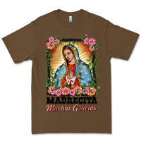 Cacao madrecita muchas gracias lady of Guadalupe Premium Tee - BarkalooDesign