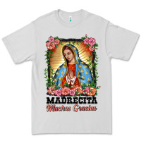 Dove Grey madrecita muchas gracias lady of Guadalupe Premium Tee - BarkalooDesign