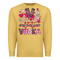 Antique Gold v is for vodka Premium Sweatshirt - OliviaCreatesArt
