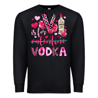 Black v is for vodka Premium Sweatshirt - OliviaCreatesArt