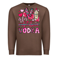 Chestnut v is for vodka Premium Sweatshirt - OliviaCreatesArt