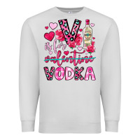 Dove Grey v is for vodka Premium Sweatshirt - OliviaCreatesArt