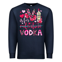 Navy v is for vodka Premium Sweatshirt - OliviaCreatesArt