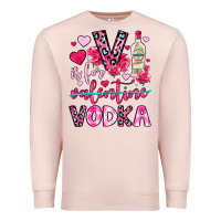 Pale Pink v is for vodka Premium Sweatshirt - OliviaCreatesArt
