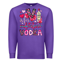 Purple v is for vodka Premium Sweatshirt - OliviaCreatesArt