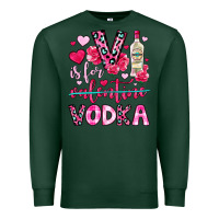 Sports Green v is for vodka Premium Sweatshirt - OliviaCreatesArt