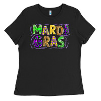 Black mardi gras Ladies Tee - AdoDesignShop