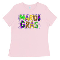 Bubblegum Pink mardi gras Ladies Tee - AdoDesignShop