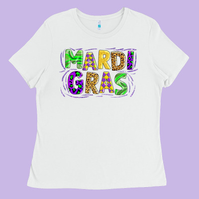Mardi Gras Ladies Tee Designed By Adodesignshop