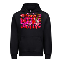 Black Mommy's Little Valentine Urban Hoodie - CowhideDigitalArt