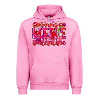 Fuchsia Pink Mommy's Little Valentine Urban Hoodie - CowhideDigitalArt